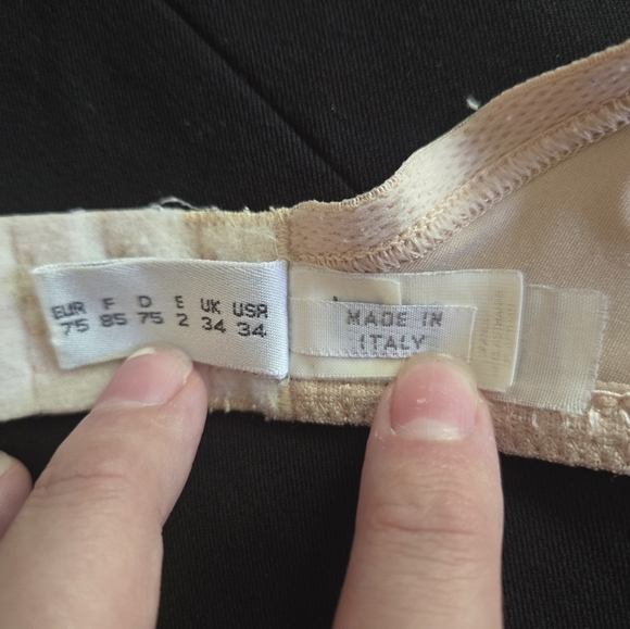 La Perla Nude T-shirt Basic Underwire Bra Size 34E - Picture 6 of 8